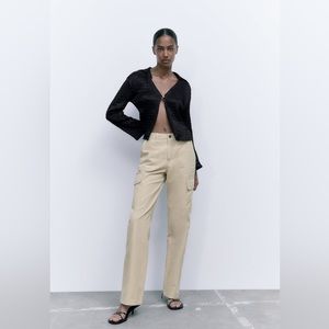 Zara TRF Straight Cargo Pants